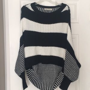 Black and white sweater